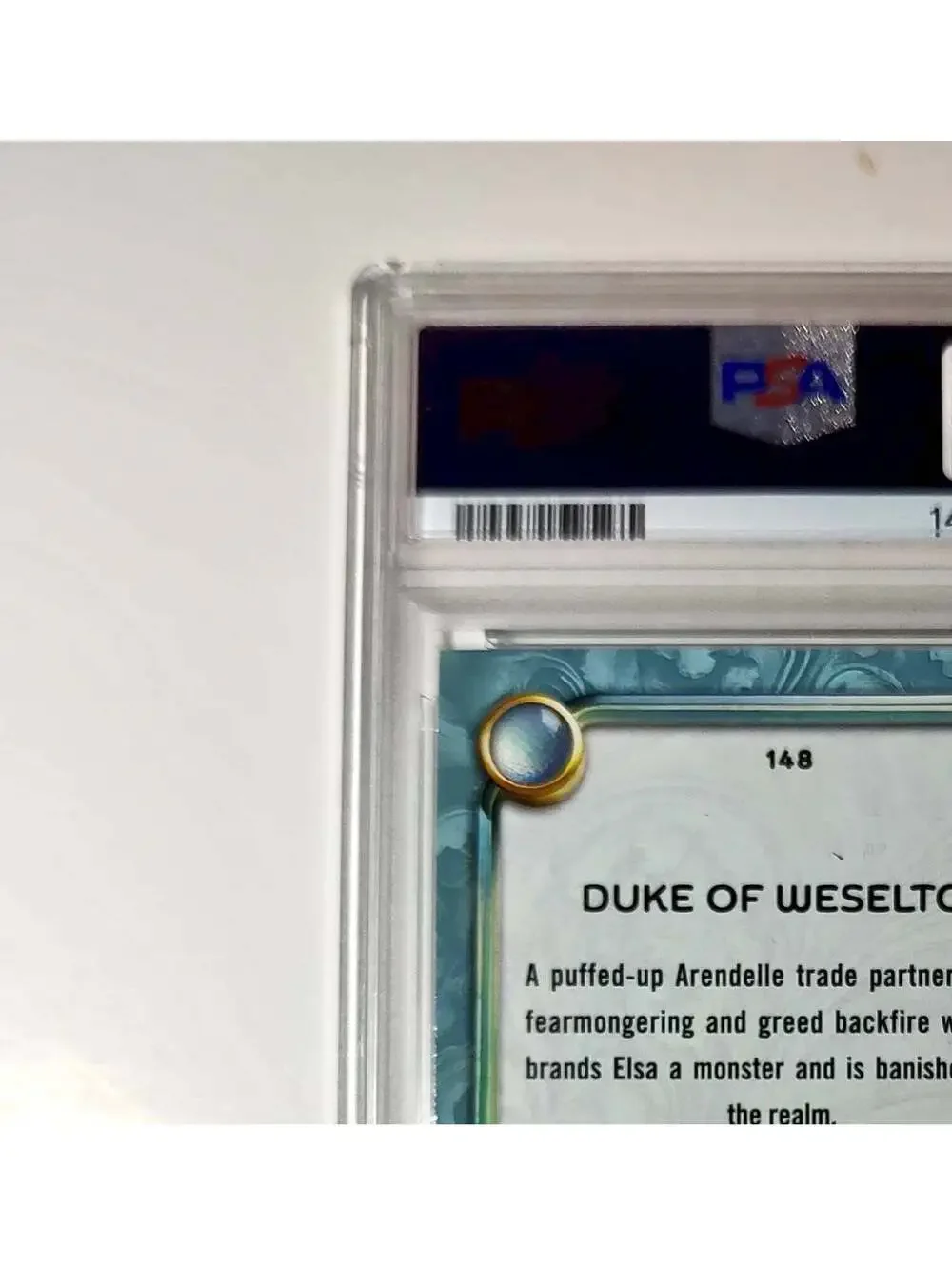 Duke of Weselton 2025 Topps Disney Wonder #148 Diamond Card Frozen PSA 7